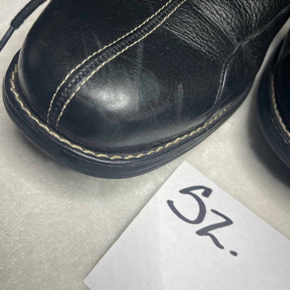 Men's Black Leather Shoes - Picture 4 of 6